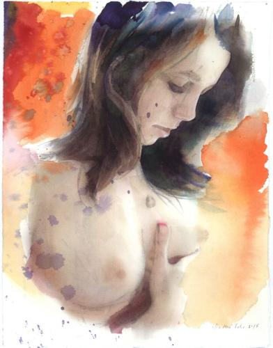 2015 - Watercolor by ©Martin Eder - AmorArt