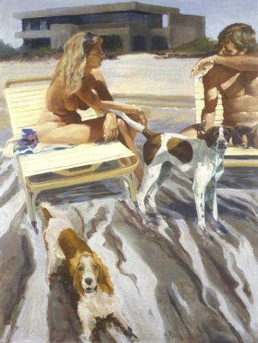 A View from the Shallows, 1993 - Painting Oil on linen by © Eric Fischl - AmorArt