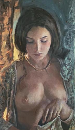 A pocketfull of reye- Nude and erotic original painting by © William Oxer - AmorArt