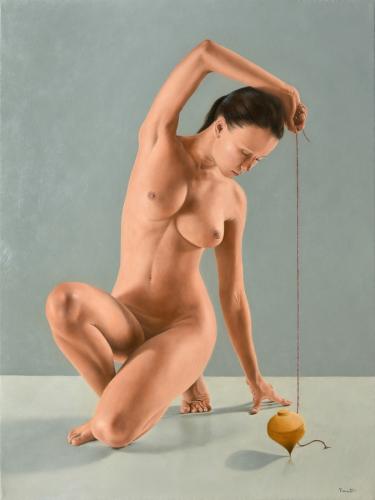 Aequilibrium - Painting oil on canvas by © Antonio Nasuto - AmorArt