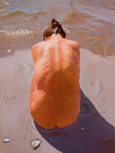 After Swim 2007 96 x 76 cm - Painting by © Michael Gorman - AmorArt