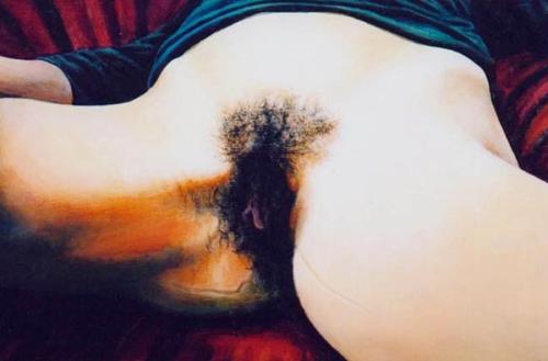 Agathes pussy - Painting by © Hervé Scott Flament - AmorArt