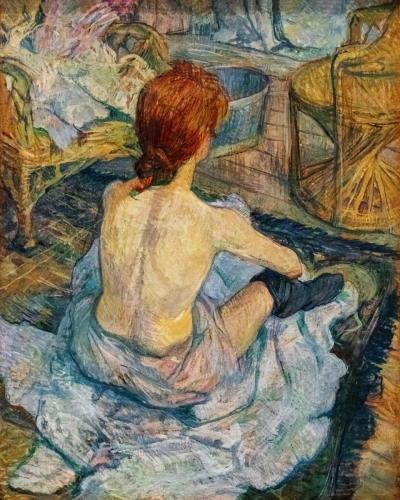 (Albi) Rousse (La Toilette) - 1889 - Henri de Toulouse-Lautrec - Musée d'Orsay, Paris - AmorArt