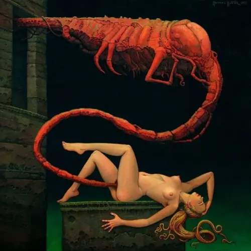 Alien sex - Oil Painting by © Michael Hutter - AmorArt