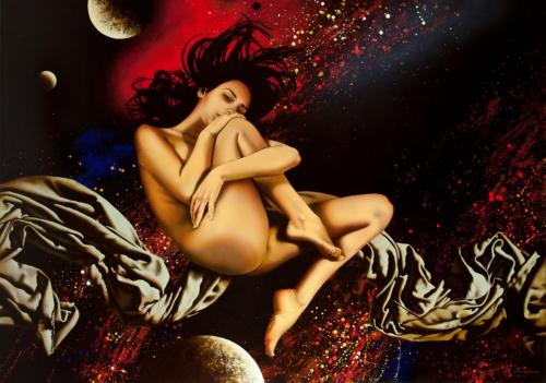 Andromeda. canvas-oil, 120x170cm. 2015 - Pianitng by © Alexey Golovin - AmorArt