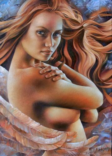 Angel 2009 - Painting oil on canvas by © Arthur Braginsky - AmorArt