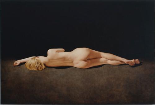 Ann-Sofie reclining nude - Painting by © Jeffrey Gold - AmorArt