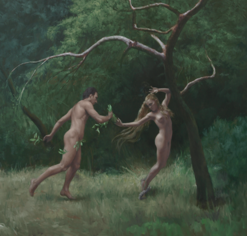 Apollo and Daphne 2008 - Painting by © Harry Holland - AmorArt