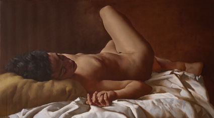 Arabesco . óleo sobre lienzo . 50 x 90 cm . 2011 - Painting by © Juan Lascano - AmorArt