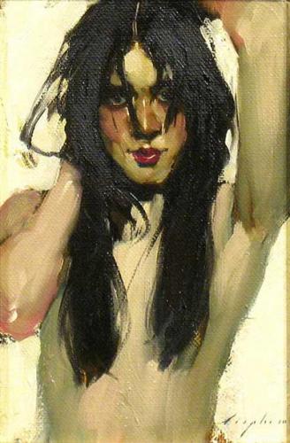 Arms Up - Painting by © Malcolm T. Liepke - AmorArt
