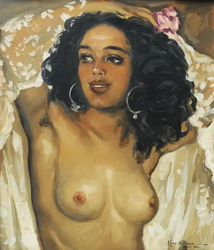 BEAUTÉ MAROCAINE - Painting oil on canvas - by © José Cruz Herrera - AmorArt