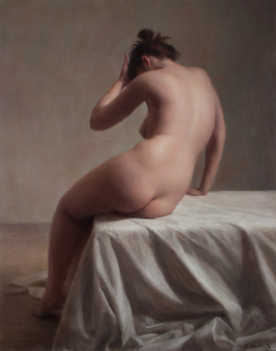 Back nude 2016 - Painting by © Harry Holland - AmorArt