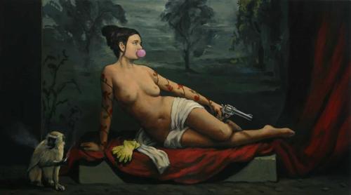 Badass Venus - Painting by © Alan McDonald - AmorArt