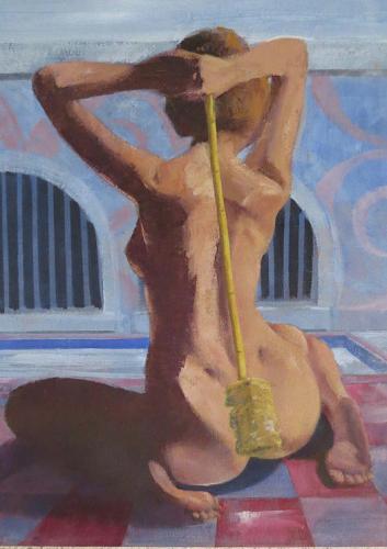 Baths at Capua - Painting by © Neal Smith-Willow - AmorArt