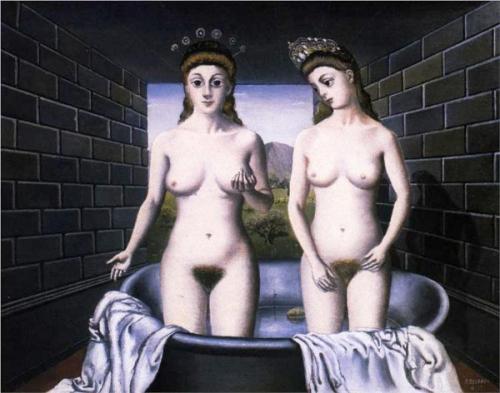 Birth Of Venus - Oil Painting by © Paul Delvaux - AmorArt