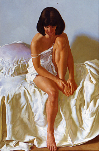 “Blancos” . óleo sobre lienzo . 120 x 80 cm . 1992 - Painting by © Juan Lascano - AmorArt