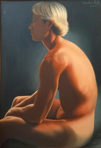 Boy with Golden Hair. 2000 - Painting by © Smadar Katz - AmorArt