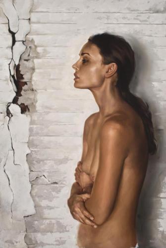 Cavernous - Painting oil on wood by © Aaron Nagel - AmorArt