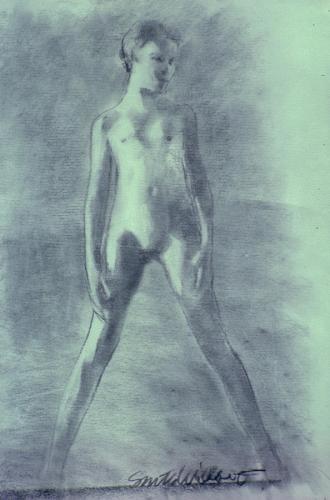 Charcoal study - Charcoal drawing by © Neal Smith-Willow - AmorArt