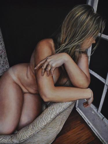 Christine At Mille Fleurs - Painting by © Victoria Selbach - AmorArt