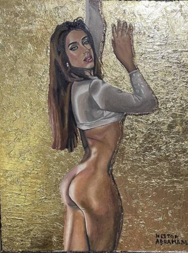 Come with me - Painting oil on canvas by © Nestor Abramo Hernandez - AmorArt