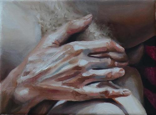Cora's hand - Painting by © Georg. C. Wirnharter - AmorArt