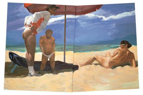 Costa del Sol, 1986 - Painting Oil on linen by © Eric Fischl - AmorArt