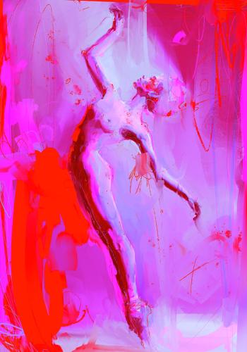 Dancing - Painting by © Maria Getta - AmorArt