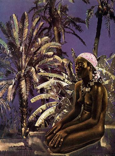 Dans les palmeraies – African Nude