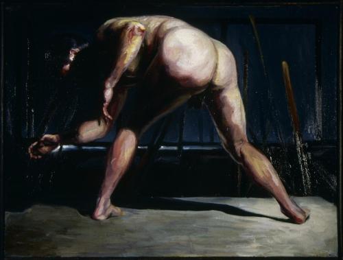 Falling Wrestler - Painting by © Paul Beel - AmorArt