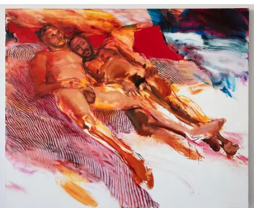 Doron Landberg (Yokneam Moshava, Israele, 1985) è un'artista con sede a New York che ha creato un dipinto dal colorismo sorprendente che affronta la sessualità e la vita da una prospettiva gay.