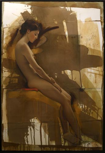 ELISE ET ELLE... - Painting oil on canvas by © Louis Treserras - AmorArt