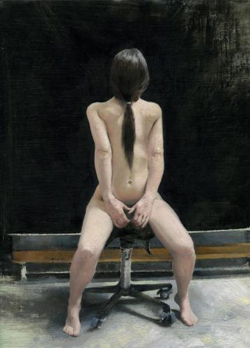 Elbows - Oil and on panel Painting by © Seth Garland
