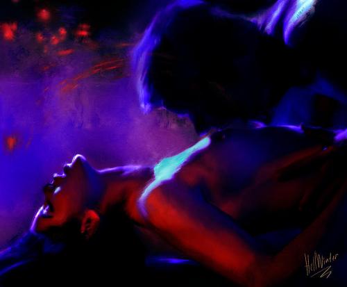 Erotic dance - Digital Painting by © Hell Winter