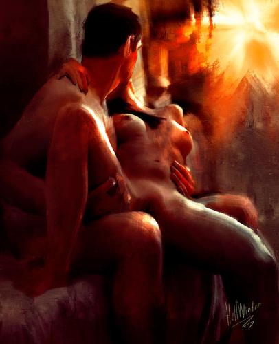 Erotic dream - Digital Painting by © Hell Winter