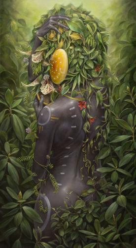 Eve - Painting oil on canvas by © Hannah Yata - AmorArt
