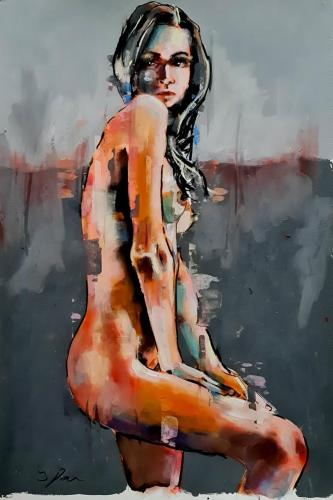 Female figure 10-8-22 - Painting by © Thomas Donaldson - AmorArt