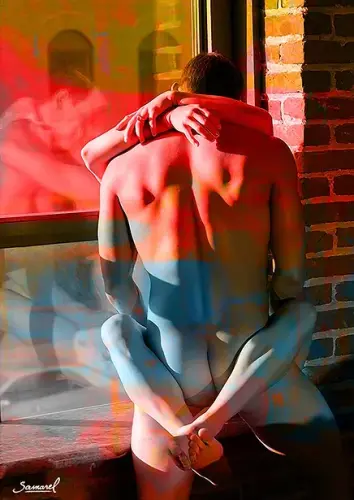 Fucking by the window - Digital art by © H. Samarel - AmorArt