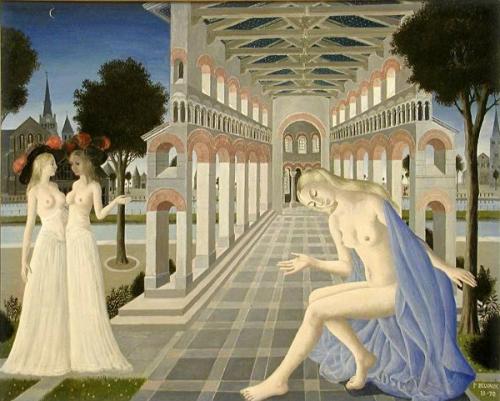 Gallery - Oil Painting by © Paul Delvaux - AmorArt