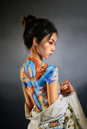 Geisha - Painting by © Peter Duhaj - AmorArt