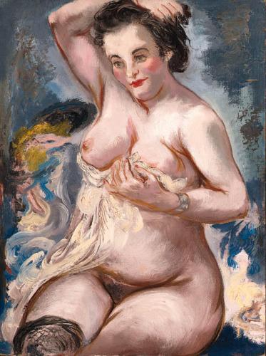 George Grosz - Nudo Eva GroszGiorgio Gross(Berlino, Germania, 1893-1959) fu uno dei massimi esponenti della cosiddetta "nuova oggettività" il cui rappresentante più noto fu Otto Dix. Si dice spesso che questo movimento si opponga all'espressionismo, e questo può sorprenderci analizzando molte delle sue opere..