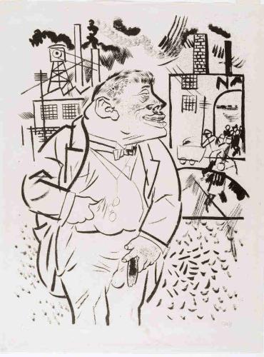 George Grosz - The bossGiorgio Gross(Berlino, Germania, 1893-1959) fu uno dei massimi esponenti della cosiddetta "nuova oggettività" il cui rappresentante più noto fu Otto Dix. Si dice spesso che questo movimento si opponga all'espressionismo, e questo può sorprenderci analizzando molte delle sue opere..