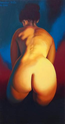 Golden Woman. 2000 - Painting by © Smadar Katz - AmorArt