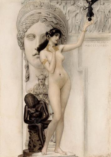 Gustav Klimt - Allegory of Sculpture - 1889 - AmorArt