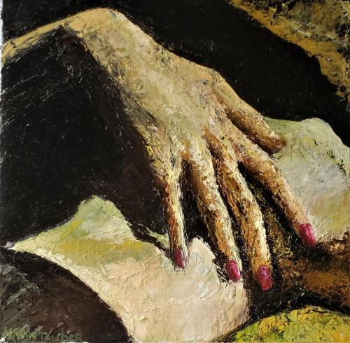 Hand it Over - Painting oil on canvas by © Tatiana von Tauber - AmorArt