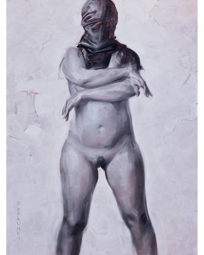 Hooded Figure 1 - Painting oil on panel by © David Palumbo - AmorArt