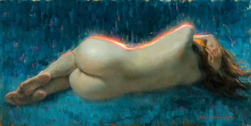 IGNEOUS FLAME - Painting Oil on linen by © Bryce Cameron Liston - AmorArt