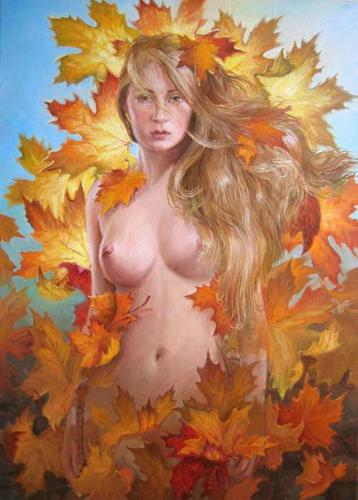 Imagination Of Autumn - Artwork by Igor Rodionov - Oil on canvasRodionov Igor Ivanovich è nato nel 1962 si è laureato in arte – facoltà di grafica nel 1985