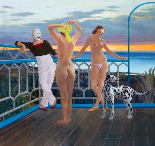 Island of Dreams 2005 110 x 103 cm - Painting by © Michael Gorman - AmorArt