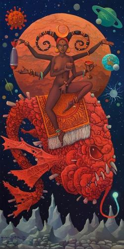 Juggler of the Apocalypse - Oil Painting by © Michael Hutter - AmorArt